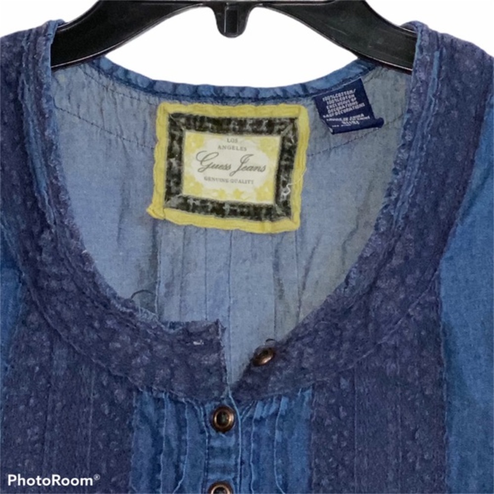 Guess Jeans Blue Jean Dress Girl’s‎ 14 Vintage 90’s